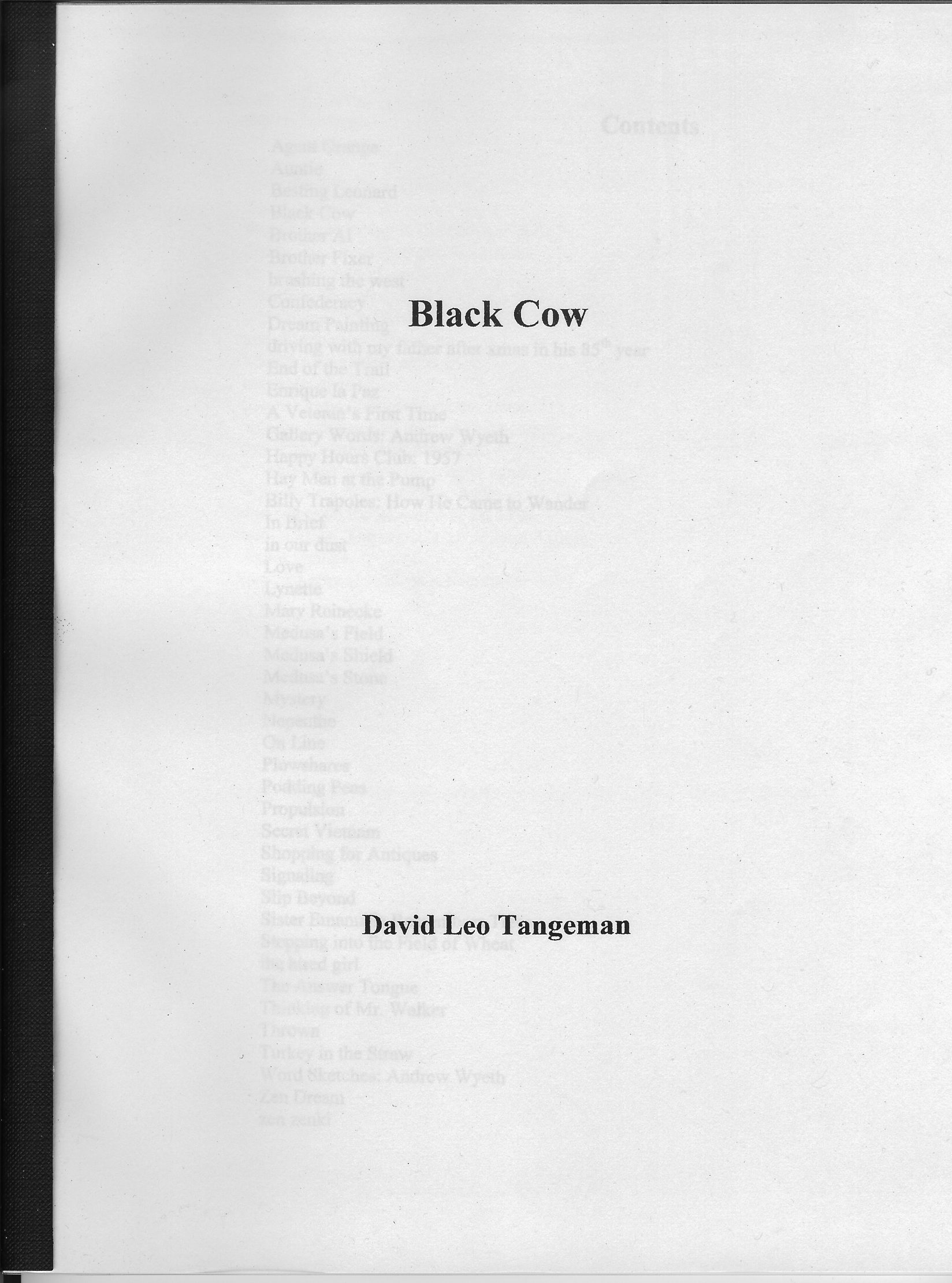 Cover of Black Cow